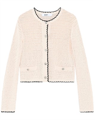 Turner Cotton Structure Cardigan - Jet Stream